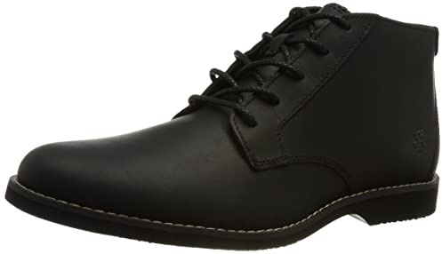 Timberland Uomo Woodhull Chukka Basic Stivali alla moda, Black Full Grain, 41.5 EU