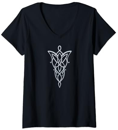 The Lord of the Rings Arwen Necklace T-Shirt mit V-Ausschnitt