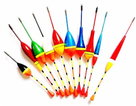 10 Pcs Colorful Foam Fishing Floats Set - Tackle Accessory for Most Types of Coarse Fishing