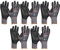 vasalat Guanti con gommini – Guanti di montaggio taglia 8 – Guanti da lavoro Gebol Multiflex robusti e traspiranti – 5 paia