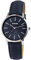 Raptor Sunny Damen-Uhr Leder Dornschließe analog Quarz RA10214 (dunkelblau silberfarbig)