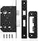 Bwintech 1 PCS Matt Black Bathroom Lock 65mm (2.5 Inch) for Internal Doors and Bathroom Doors, Reversible Catch