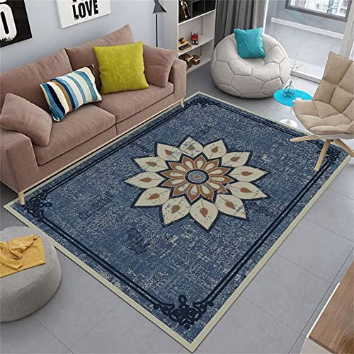 Kunsen Teppich Wohnzimmer Kurzflor Home Wohnzimmer Schlafzimmer Erker waschbar Designer Flur deko schön120x160CM