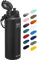 Fanhaw 1.2 L Insulated Stainless Steel Water Bottle with 1 Lid (Chug Lid) - For Kids, Women, Men | Leak & Sweat Proof with Anti-Dust Lid (Black)
