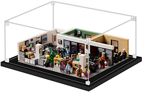 icuanuty Acrylmodell-Display-Box/Display-Vitrine für Sammler für Lego-Display-Box Staubschutzhülle mit Sockel zur freien Aufstellung von Spielzeug 35 x 30 x 15 cm-21336