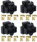 EMSea 4pcs Connecteur de Phare H4 3 Broches Remplacement Bornes H4 Ampoule Support de Réparation Connecteur Prise Automobile Connecteur Prise 12V