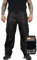 Herren Regenhose mit Hosenträgern Thermohose Schneehose Outdoor Hose inkl. MF Tuch, Schwarz, Größe XL