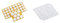 Metafranc Filz-Gleiter-Sortiment 104-teilig - selbstklebend - weiß & Schutzpuffer Ø 8 mm - selbstklebend - transparent - 50 Stück - Effektiver Schutz sensibler Oberflächen/Möbelpuffer-Set 645956