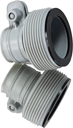 INTEX Adaptador de manguera tipo B de 3,2 a 3,8 cm para bombas y sistema de agua salada, juego de 2
