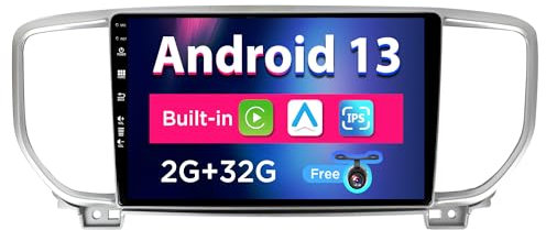 SXAUTO Android 14 IPS Car Stereo For KIA KX5 / Sportage 4 (2016-2019) - 2G+32G - Wireless CarPlay/Android Auto - Rear Camera Free - 9 Inch 2 Din - DAB Steering Wheel Fast-boot WIFI Bluetooth