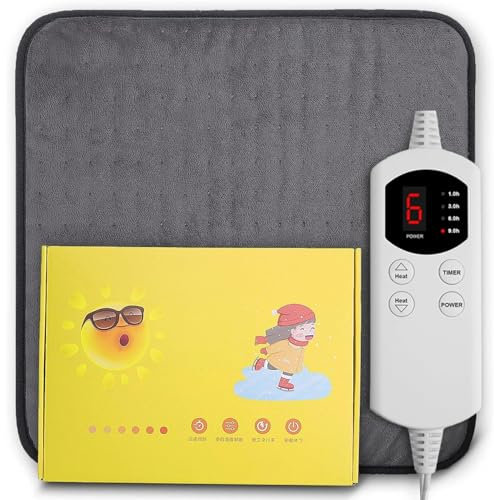 【Large Size 30x16】Electric Heating Pad With 6 Temperature Levels And Setting Timers Function Heating Pad for Back Neck Shoulder Pain Belly Hot Heated Machine Washable