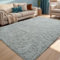 ISMOL Alfombra Suave y mullida, Lavable, Antideslizante, para salón, Dormitorio, habitación de los niños, Moderna Alfombra Monocolor (Gris Claro, 80x160cm)