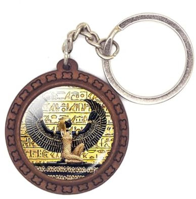 Luck Trader Alte ägyptische Isis Schlüsselanhänger, braun