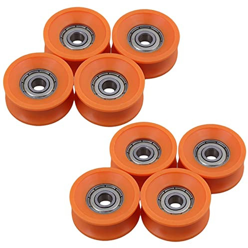 CENMEN 8 Stück kunststoffbeschichtete versiegelte Lager, 6 x 30 x 13 mm, tiefe U-Nutenführung aus Stahl 606ZZ