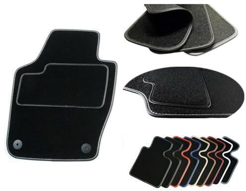 Velours Classic Fahrer Fußmatte passend für Skoda Fabia III PFI Car Styling