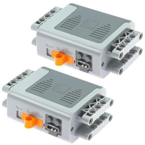 Habow Technic Power-Functions AA Battery Box 8881 (2 Piece) Compatible with Major Building Block Brands Motor MOC Technic-Parts