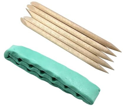 APLVFFZH Watch Cleaning Clay with 5pcs Wooden Stick for Watchmaker