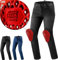SHIMA Rider Motorrad Jeans Herren mit Protektoren Airforce Knieprotektoren Motorradhose Kurzgrößen Hosen Motorradjeans für Herren Protektorenhose Textilhose Jeanshose Lang (Männer, Schwarz, 38/34)