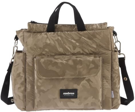Cambrass - Bolso maternal para bebé - Organizador para pañales y otras cosas del bebé - Cripsi Beige 16x43x37 cm