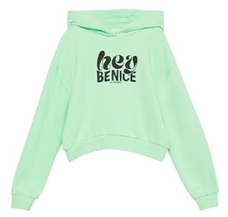 s.Oliver Mädchen Oversized Kapuzen-Sweatshirt mit Front-Print Hoodie mit Front-Print (1er Pack)