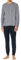 Schiesser Herren Schlafanzug lang mit Bündchen-Nightwear Set Pyjamaset, Nachtblau_182514, 54