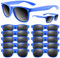 ASTARON Retro Vintage Sonnenbrillen Bulk, 12 Pack polarisiert Günstige Neon Sonnenbrillen Bulk für Frauen und Männer (Blau)
