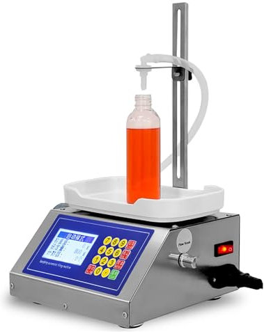 MLKHESY Liquid Filling Machine Pump, Automatic Numerical Filler Digital Control, 2-300g, 1200 ml/min, for Soy Sauce, Drink, Vinegar, Milk, Alcohol,Low Viscous Liquids