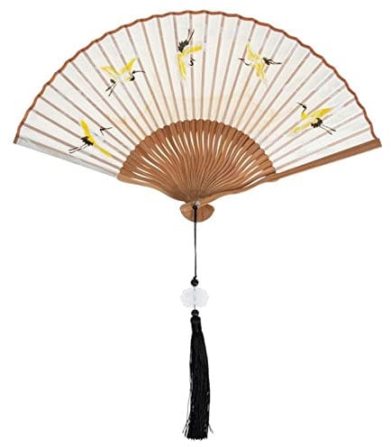 YIHANSS Fan Folding Hand Fans Foldable Large Chinese Wall Decorhandheld Japanese Silk Vintagedecorative Held Floral Smallweddings Dance Fans Fan (Color : Grey)