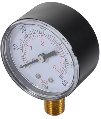 BESPORTBLE Manómetro De Piscina Profesional 60kpa 1/4 Pulg. Npt Resistente y Ligero