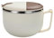 Ramen Schüssel mit Deckel, Edelstahl Ramen Bowl 1200 ML Instant Nudeln Schüssel Suppenschüssel, Auslaufsicher Nudelschale Brotdose Erwachsene Lunchbox Set mit Besteck und Griff für Büro (Beige)