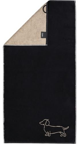 Cawö Handtücher WE Love Dogs Companion 6248 Schwarz-Beige - 93