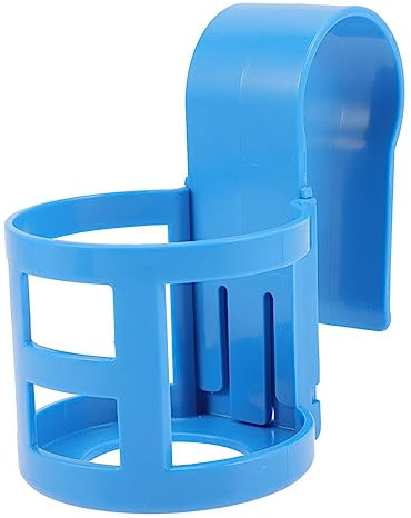 INOOMP Portavasos para Piscina Clip para Barras Superiores Redondas, Soporte Antiderrames, Accesorios para Piscinas Elevadas Exteriores, Resistente Plástico Ligero, Adecuado para Jardín y Terraza