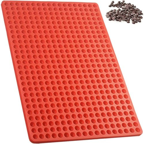 PNPGDYK Silikon Backmatte Hundekekse, Backunterlage für Backblech, (1.2cm) Mini Hemisphäre Silikonmatte Backform für Hundekekse, Wiederverwendbare Backunterlage für den Backofen