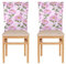 siphylline Chair Seat Cover for Classroom Stools Seat Covers for Chairs Set of 2 Anti-Dust Gaming Chair Covers Peony Floral Anime Cartoon Style