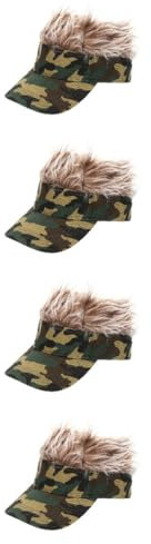 DEARMAMY 4 Piezas Gorras con Pelos De Púas Lona De Piscina Pulgar Telefono Clip De Lona Gorra De Béisbol para Bebé Tapa Perchero De Puerta Gorra De Beisbol Universal Equipo Juego Tela