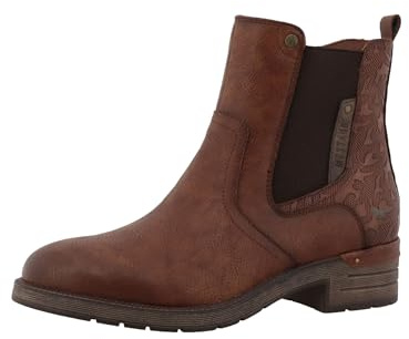 MUSTANG Damen Stiefelette mit floraler Prägung 15M0072001