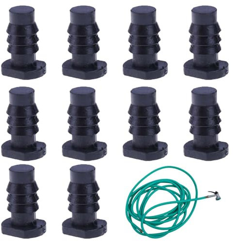 Garden Hose End Plug -10pcs 8mm Drip Irrigation Caps For Water Pipe Sealing | Durable Stop Fittings For Lawn Watering Systems, Farms, Greenhouses, And Potted Plant Networks