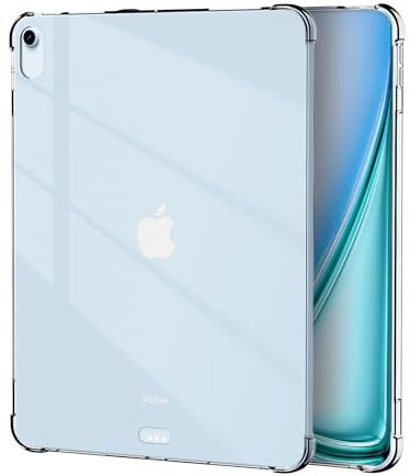 Lunivop Tablet-Hülle Kompatibel mit iPad Air 11 Zoll Hülle M4/M3/M2 2026/2025 /2024/2022/5th/4th 2020 10.9 Zoll Slim TPU Anti-Vergilbung Silikon Transparent Schutzhülle für iPad Air 11 Zoll (Klar)