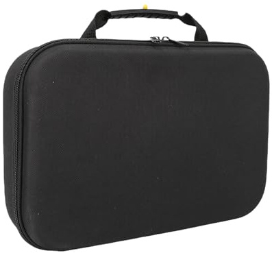 Asixxsix Electric Drill Storage Bag, Hard EVA Material Shockproof Scratch Proof Tool Organizer with Mesh Pocket, for Circular Saw Cutting Tools and Power Tool Accessories