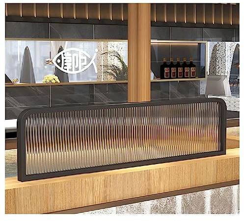 GLMGBP BlackPanel Schreibtischabtrennung – Trennwand für Büros und Theken in Restaurants und Hotels – Größe: 0,8 m x 60 cm – Mehr Privatsphäre am Arbeitsplatz