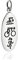 Sterling Silber Charm Triathlon Anhänger Halskette, 45,7 cm Kette, Swim Bike Run
