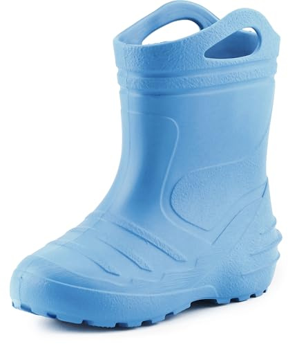 Ladeheid Gummistiefel Kinder federleichte Eva Regenstiefel für Mädchen und Jungen Thermo Gummistiefel gefüttert KL051