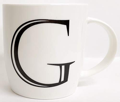 Personalised G Mug Fine China Boston 12 oz Alphabet Letter A-Z Hand Decorated in UK