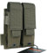 EXCELLENT ELITE SPANKER Molle Einzel/Doppel Pistole Mag Pouch Tactical Magazine Pouch Tool Organizer Holder (Double-Olivgrün)