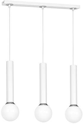 MILAGRO Lámpara de techo Auris de color blanco, lámpara de salón, lámpara de techo industrial, vintage, lámpara colgante para dormitorio, salón, comed