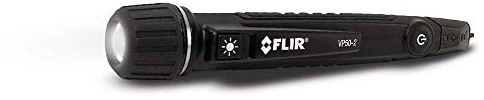 FLIR VP50-2 CAT IV Detector de voltaje sin contacto, con alarmas de luz, vibración y retroalimentación de pitidos y una potente linterna LED, verde