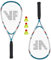 VICTOR Speed-Badminton 100 Set Premium - 2 Badmintonschläger, 3 Bälle und eine hochwertige Badmintontasche weiß