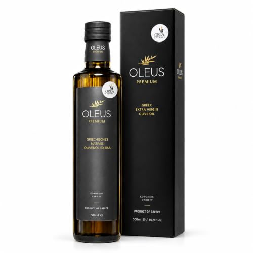 Premium griechisches Olivenöl Oleus Geschenk Box aus Griechenland (500ml Box)