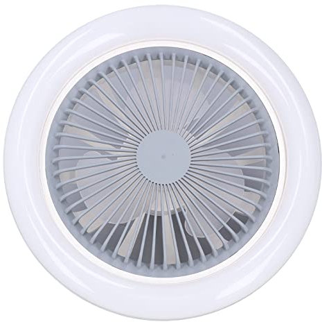 Nikou Ventilateur Plafond Led, Luminaire Ventilateur Plafonnier Lampe Ventilateur Réglable et Silencieuse E27 30W pour Chambre Cuisine Bureau Chambre D'enfant