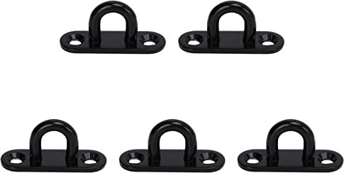 Buachois 5 Pcs Gancio da Soffitto,5mm Ganci per Soffitto Piastra in Acciaio Inossidabile,Ganci per Soffitto Heavy Duty per Attività All'Aperto